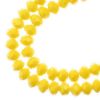 Picture of Crystal Lane 6x8mm Opaque Yellow Rondelle, 2 Strand 7" Strands