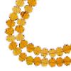 Picture of Crystal Lane 6x8mm Transparent Amber Rondelle, 2 Strand 7" Strands