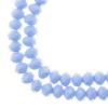 Picture of Crystal Lane 6x8mm Opaque Periwinkle Rondelle, 2 Strand 7" Strands