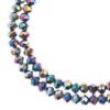 Picture of Crystal Lane 3x4mm Opaque Multi-Color Iris Rondelle, 2 Strand 7" Strands