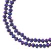 Picture of Crystal Lane 3x4mm Opaque Purple Iris Rondelle, 2 Strand 7" Strands