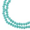 Picture of Crystal Lane 3x4mm Opaque Turquoise Blue Rondelle, 2 Strand 7" Strands