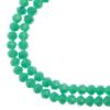 Picture of Crystal Lane 3x4mm Opaque Turquoise Green Rondelle, 2 Strand 7" Strands