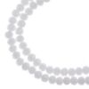 Picture of Crystal Lane 3x4mm Opaque White Matte Rondelle, 2 Strand 7" Strands