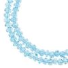 Picture of Crystal Lane 3x4mm Transparent Blue Aurora Borealis Rondelle, 2 Strand 7" Strands