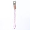 Picture of Crystal Lane 3x4mm Transparent Pink Aurora Borealis Rondelle, 2 Strand 7" Strands