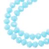 Picture of Crystal Lane 4x6mm Opaque Blue Rondelle, 2 Strand 7" Strands