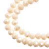 Picture of Crystal Lane 4x6mm Opaque Cream Rondelle, 2 Strand 7" Strands