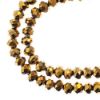 Picture of Crystal Lane 4x6mm Opaque Gold Iris Rondelle, 2 Strand 7" Strands