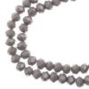 Picture of Crystal Lane 4x6mm Opaque Grey Rondelle, 2 Strand 7" Strands