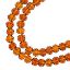 Picture of Crystal Lane 4x6mm Transparent Amber Rondelle, 2 Strand 7" Strands