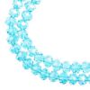 Picture of Crystal Lane 4x6mm Transparent Blue Aurora Borealis Rondelle, 2 Strand 7" Strands
