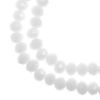 Picture of Crystal Lane 4x6mm Opaque White Matte Aurora Borealis Rondelle, 2 Strand 7" Strands