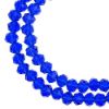 Picture of Crystal Lane 4x6mm Transparent Dark Sapphire Rondelle, 2 Strand 7" Strands