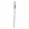Picture of Crystal Lane 4x6mm Transparent Half Silver Iris Rondelle, 2 Strand 7" Strands