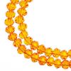 Picture of Crystal Lane 4x6mm Transparent Orange Rondelle, 2 Strand 7" Strands