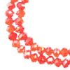Picture of Crystal Lane 4x6mm Transparent Red Aurora Borealis Rondelle, 2 Strand 7" Strands