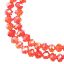Picture of Crystal Lane 4x6mm Transparent Red Aurora Borealis Rondelle, 2 Strand 7" Strands