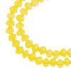 Picture of Crystal Lane 4x6mm Transparent Yellow Rondelle, 2 Strand 7" Strands
