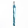 Picture of Crystal Lane 8x10mm Opaque Blue Aurora Borealis Rondelle, 2 Strand 7" Strands
