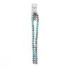 Picture of Crystal Lane 8x10mm Opaque Blue Champagne Luster Rondelle, 2 Strand 7" Strands