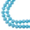 Picture of Crystal Lane 8x10mm Opaque Blue Rondelle, 2 Strand 7" Strands