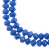 Picture of Crystal Lane 8x10mm Opaque Dark Sapphire Rondelle, 2 Strand 7" Strands