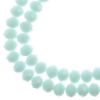 Picture of Crystal Lane 8x10mm Opaque Light Blue Rondelle, 2 Strand 7" Strands