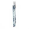 Picture of Crystal Lane 8x10mm Opaque Light Blue Iris Rondelle, 2 Strand 7" Strands