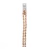 Picture of Crystal Lane 8x10mm Opaque Light Champagne Luster Rondelle, 2 Strand 7" Strands