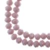 Picture of Crystal Lane 8x10mm Opaque Light Mauve Rondel, 2 Strand 7" Strands