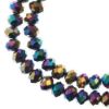 Picture of Crystal Lane 8x10mm Opaque Multi-Color Iris Rondelle, 2 Strand 7" Strands