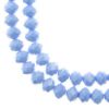 Picture of Crystal Lane 8x10mm Opaque Periwinkle Rondelle, 2 Strand 7" Strands