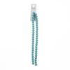 Picture of Crystal Lane 8x10mm Opaque Turquoise Blue Rondelle, 2 Strand 7" Strands