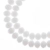 Picture of Crystal Lane 8x10mm Opaque White Matte Rondelle, 2 Strand 7" Strands