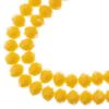 Picture of Crystal Lane 8x10mm Opaque Yellow Rondelle, 2 Strand 7" Strands