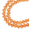 Picture of Crystal Lane 8x10mm Transparent Amber Rondelle, 2 Strand 7" Strands