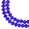 Picture of Crystal Lane 8x10mm Transparent Dark Sapphire Rondelle, 2 Strand 7" Strands