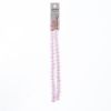 Picture of Crystal Lane 8x10mm Transparent Pink Aurora Borealis Rondelle, 2 Strand 7" Strands