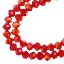 Picture of Crystal Lane 8x10mm Transparent Red Rondelle, 2 Strand 7" Strands