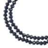 Picture of Crystal Lane 3x4mm Opaque Black Rondelle, 2 Strand 7" Strands