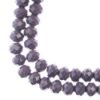 Picture of Crystal Lane 8x10mm Opaque Dark Purple Rondelle, 2 Strand 7" Strands