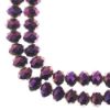 Picture of Crystal Lane 8x10mm Opaque Purple Iris Rondelle, 2 Strand 7" Strands