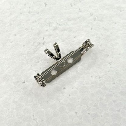 Picture of Nickel Silver Pin Backs With Bail 1"<br />10 Pin Backs