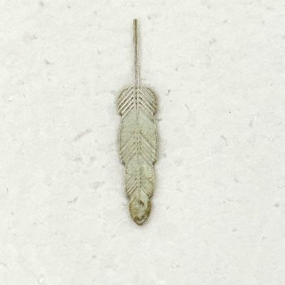 Picture of Sterling Silver Straight Die Struck Feather Large