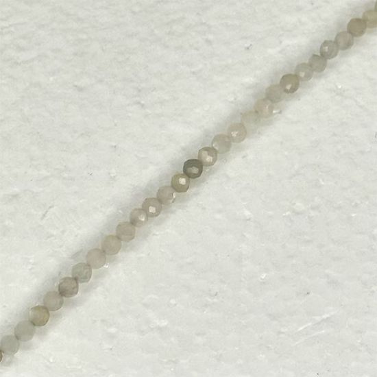 Picture of Moonstone Round Faceted Bead 3mm 16" Strand