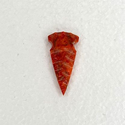 Picture of Fetish Gemstone, Apple Coral Arrowhead 1-1/2"