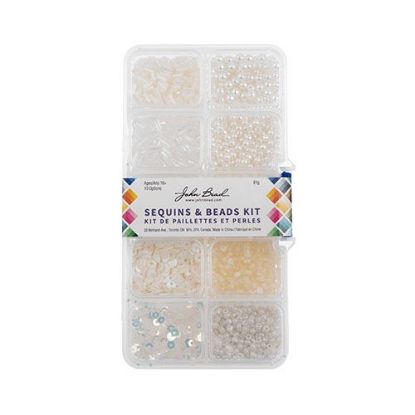 Picture of Sequins & Beads Kit , Beige, 10 Types.