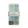 Picture of Sequins & Beads Kit , Light Green, 10 Types.