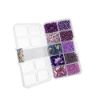 Picture of Sequins & Beads Kit , Purple, 10 Types.